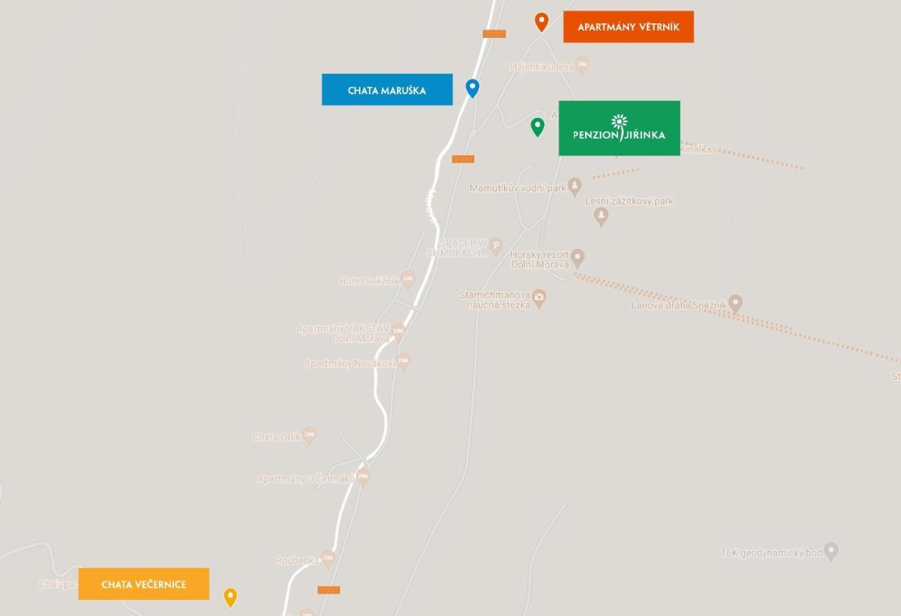 Dolní Morava Vetrnik Depandance Hotelu Jirinka מראה חיצוני תמונה